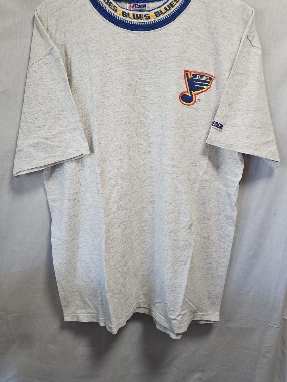 Vintage Trench Ultra St. Louis Blues Single Stich 80's Logo Tee sz L - Picture 11 of 12